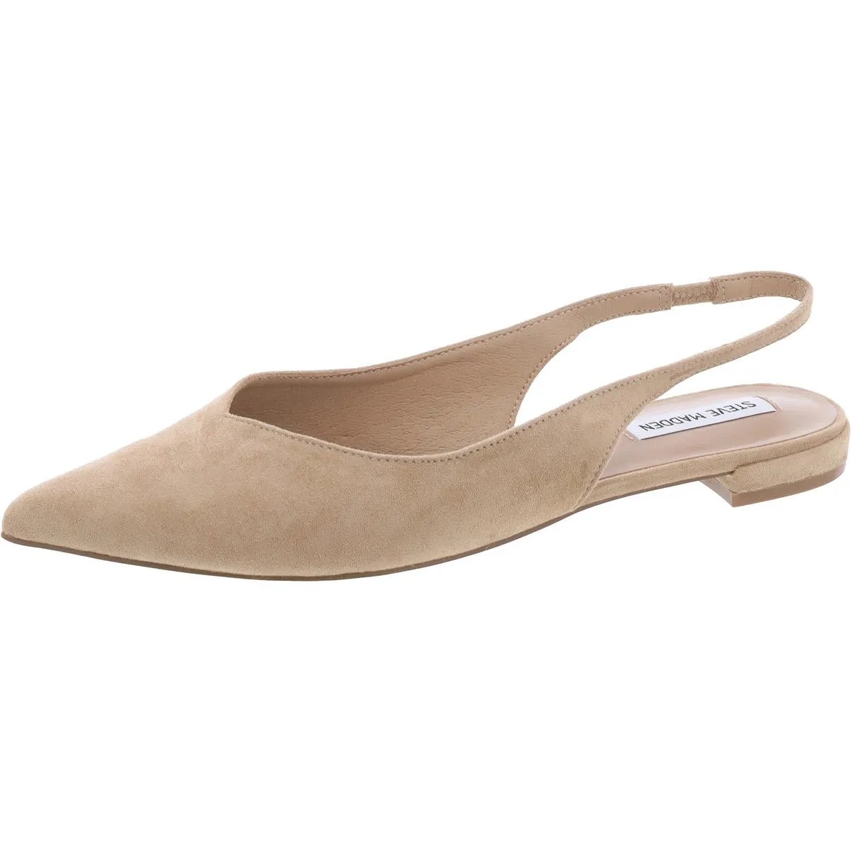 Care Womens Faux Leather Pointed Toe Slingbacks