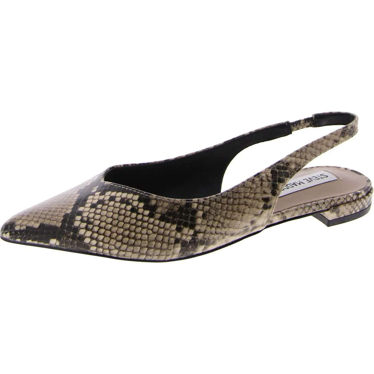 Care Womens Faux Leather Pointed Toe Slingbacks