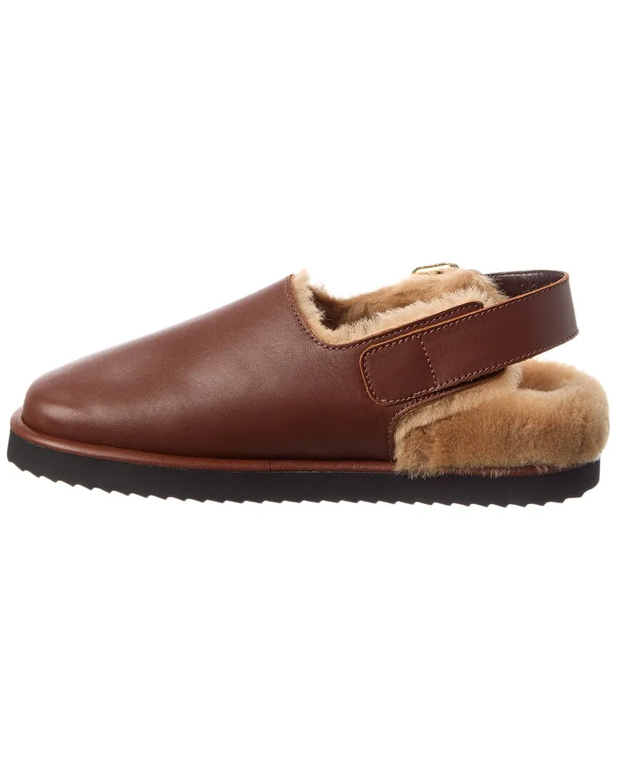 Chlo�� Nil Leather & Shearling Mule