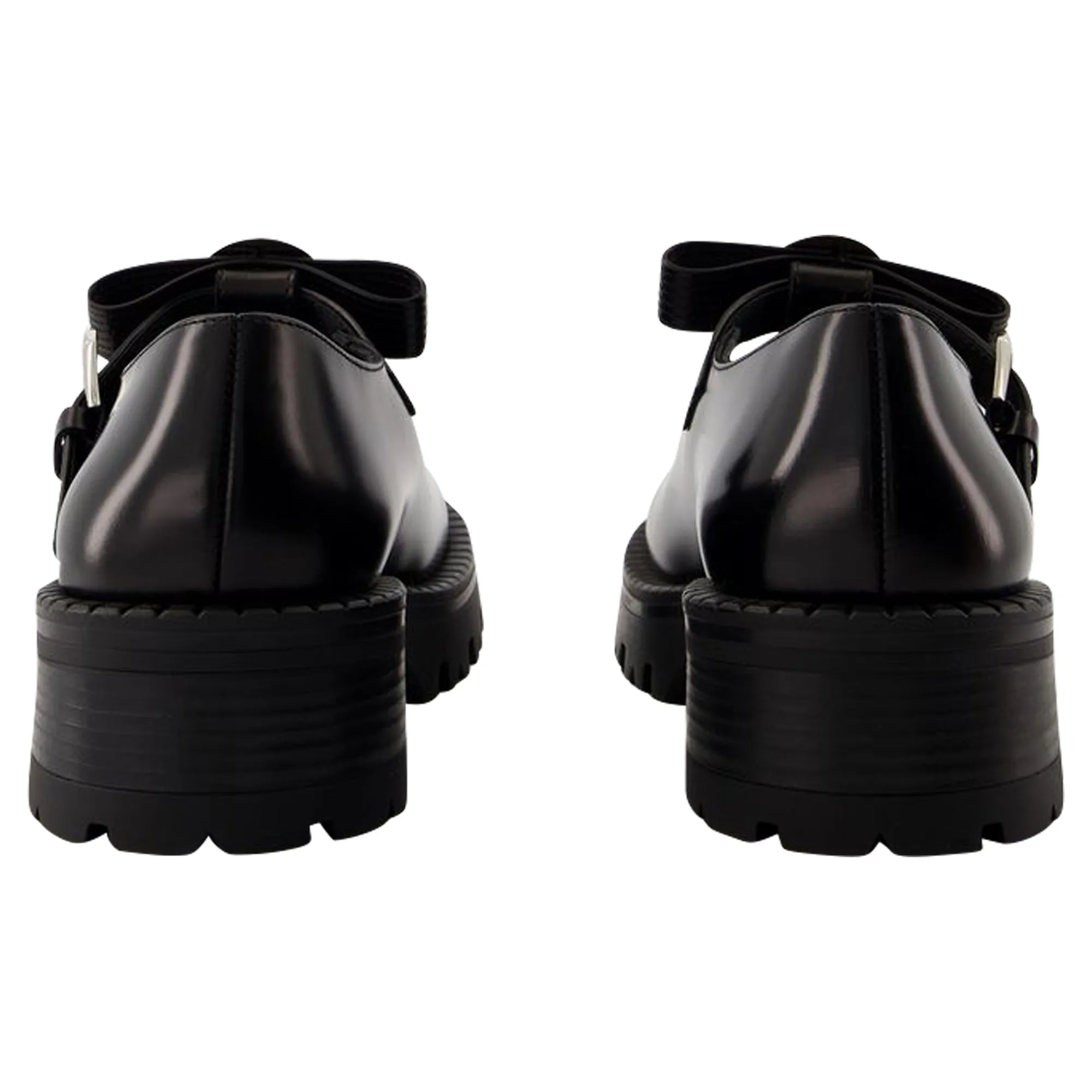 Derbies - Versace - Leather - Black