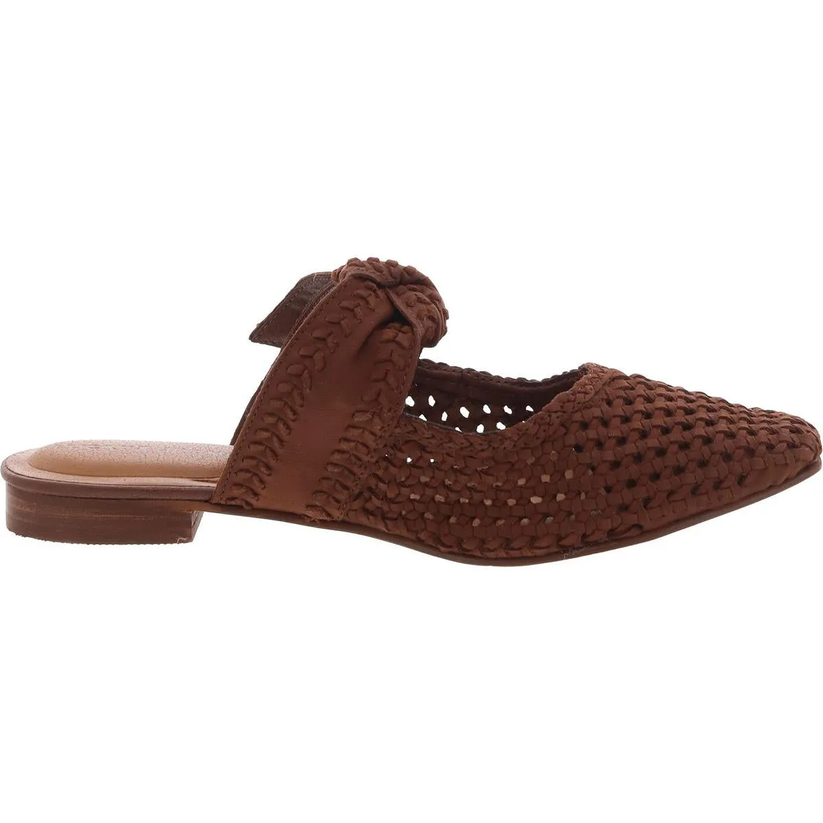 Grenaldie Womens Leather Woven Mules