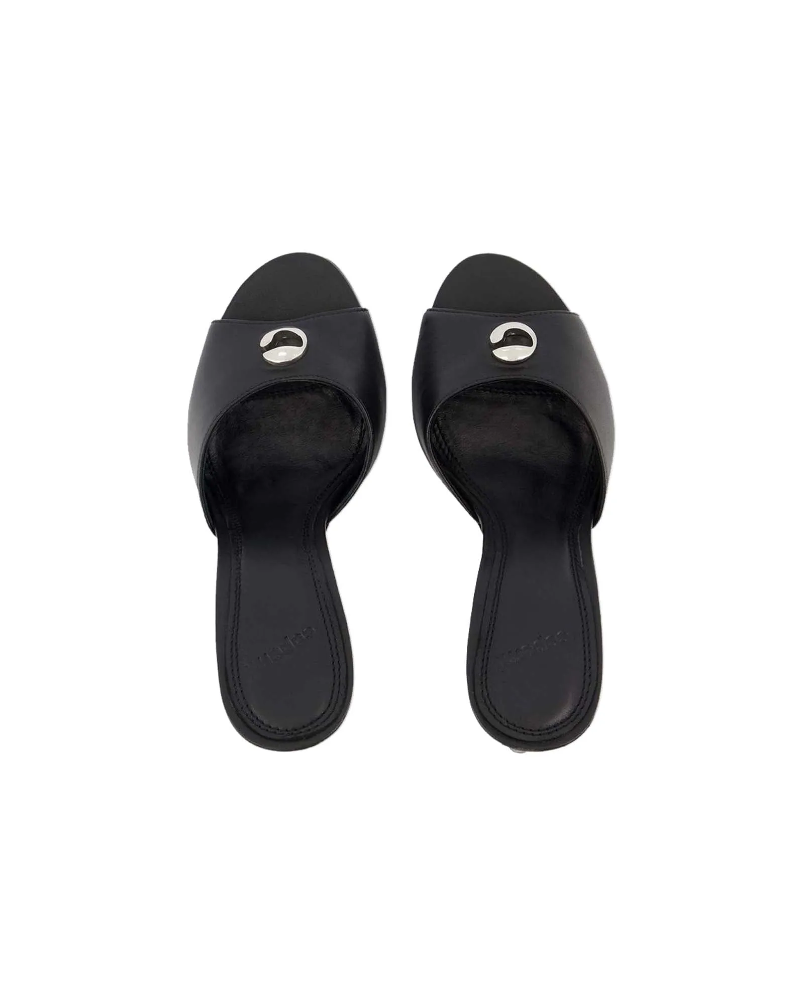 Logo Mules - Coperni - Black - Leather