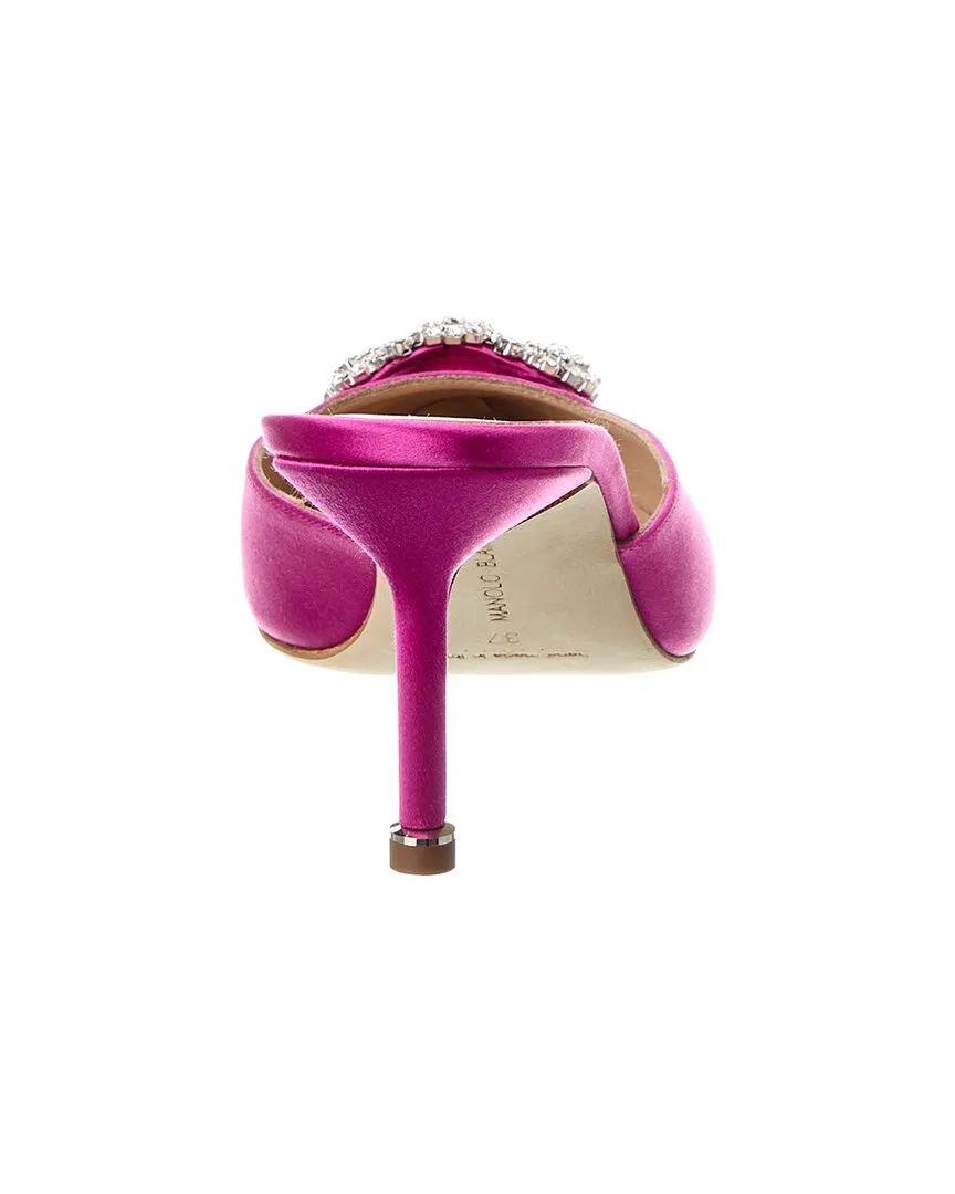 Manolo Blahnik Hangisimu 70 Satin Mule