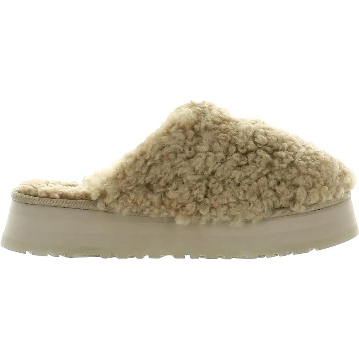 Max Curly Womens Wool Slip On Mules