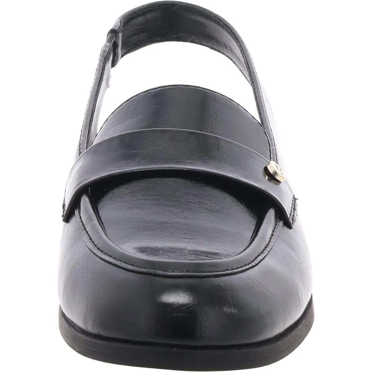 Milo-Sling  Womens Block Heel Faux Leather Slingbacks