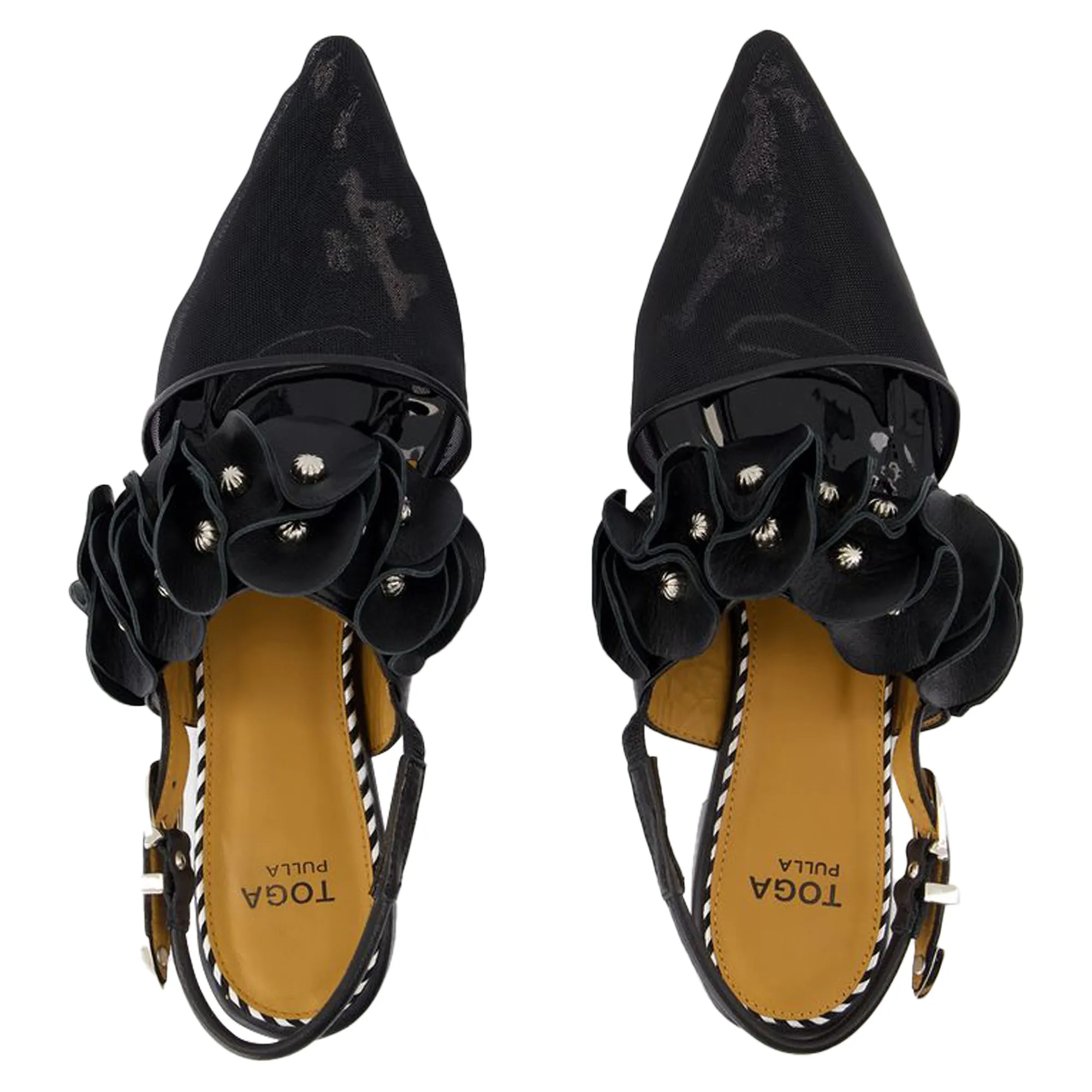 Slingbacks Aj1398 - Toga Pulla - Leather - Black