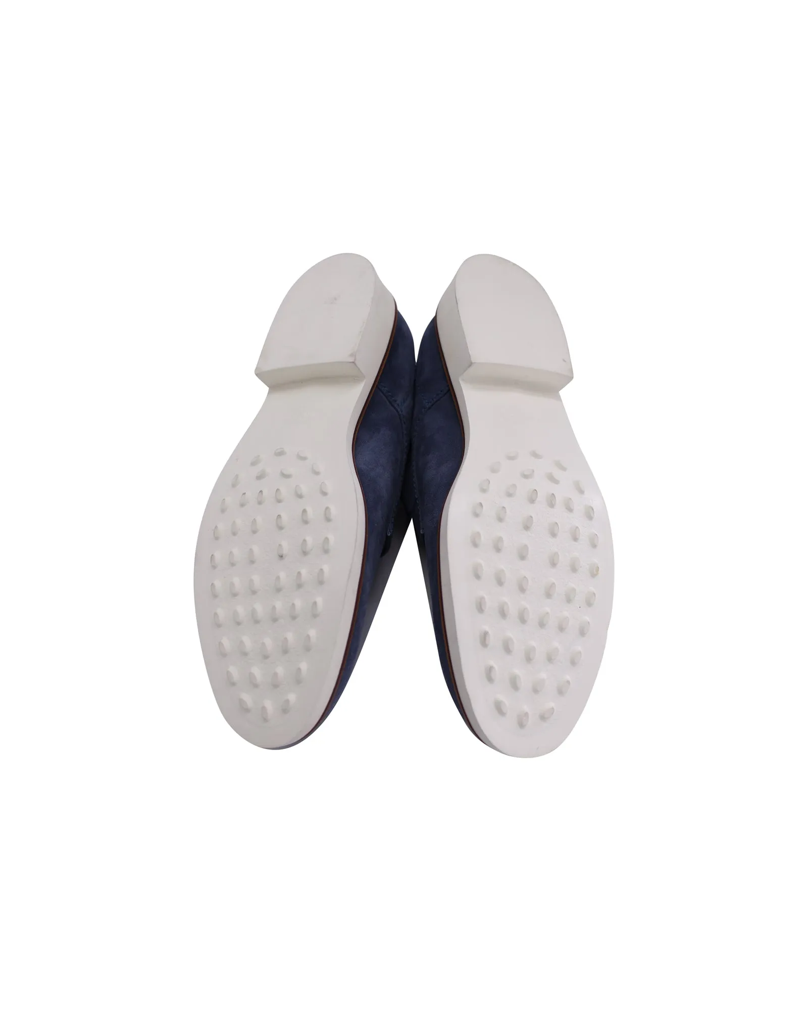 Tod's Lace Up Derby in Blue Suede