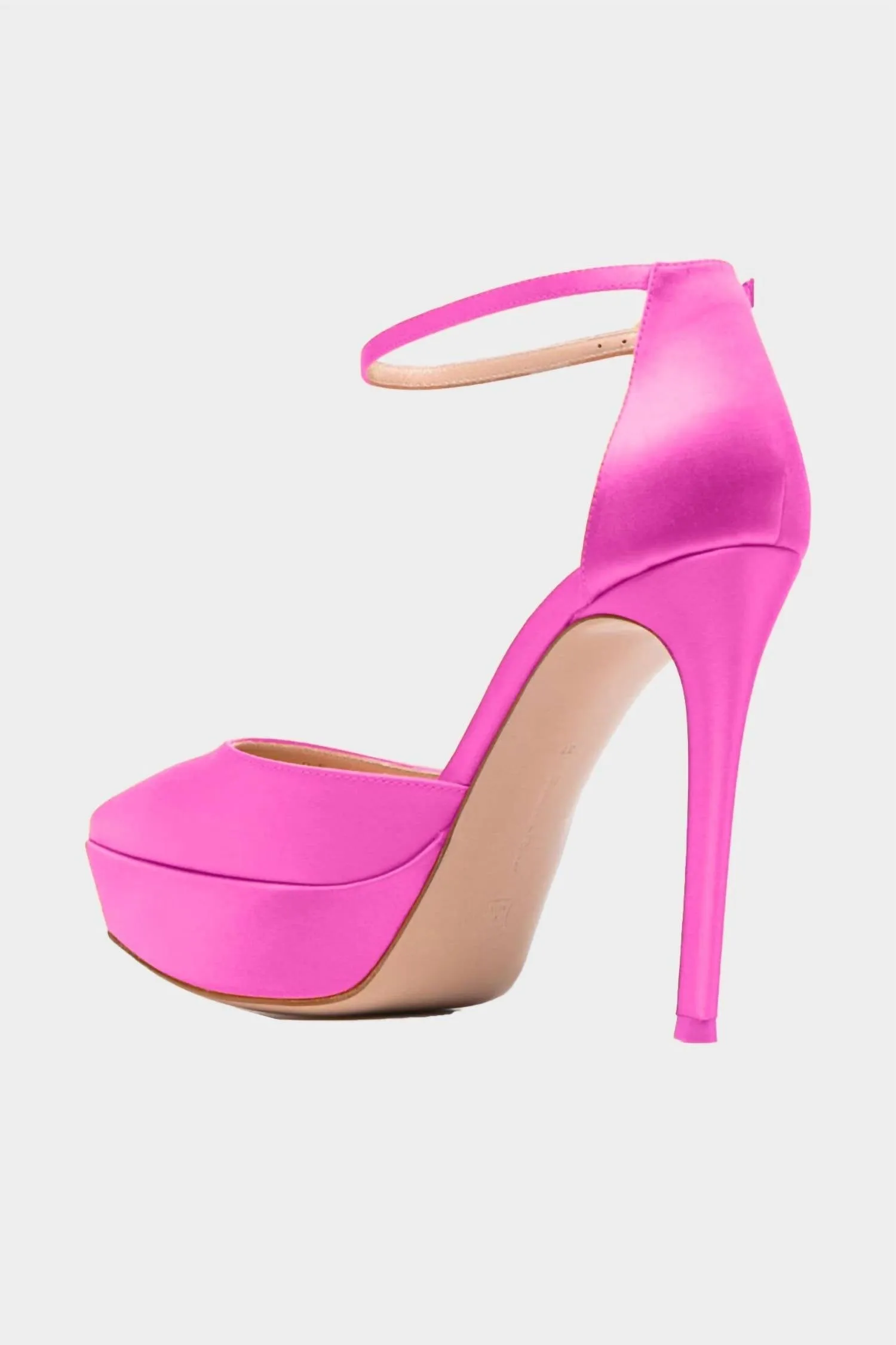 Women's Ankle Strap Satin Platform In Bloom